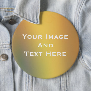 Badge Rond 15,2 Cm Bouton personnalisé Image et texte