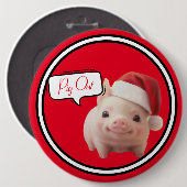Badge Rond 15,2 Cm Bouton Piggin' Out Holiday (Devant & derrière)