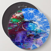 Badge Rond 15,2 Cm Bouton Pinback Dimensions des astronautes (Devant & derrière)