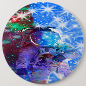 Badge Rond 15,2 Cm Bouton Pinback Dimensions des astronautes (Devant)