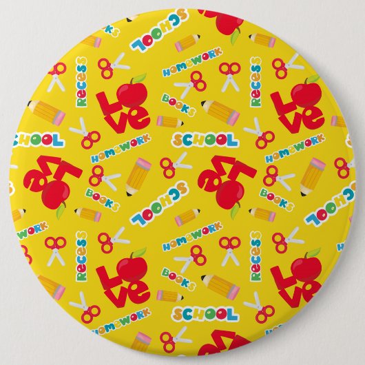 Badge Rond 15,2 Cm Bouton rond (Devant)