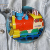 Badge Rond 15,2 Cm Bouton rond du train de vacances (En situation)