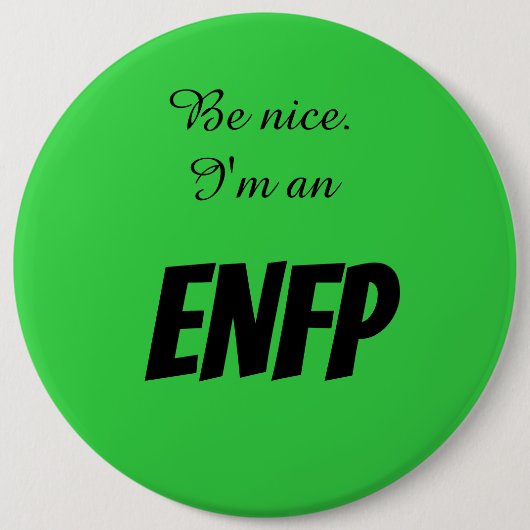 Badge Rond 15,2 Cm Bouton rond ENFP (Devant)