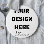 Badge Rond 15,2 Cm Bouton rond extra-large broché 6 pouces (En situation)