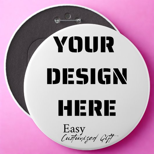 Badge Rond 15,2 Cm Bouton rond extra-large broché 6 pouces