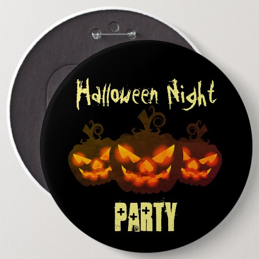 Badge Rond 15,2 Cm Bouton rond Halloween mal Citrouilles heureux (Devant & derrière)