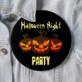 Badge Rond 15,2 Cm Bouton rond Halloween mal Citrouilles heureux (En situation)