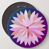 Badge Rond 15,2 Cm Bouton rose Bouteille Ouverture (Devant & derrière)