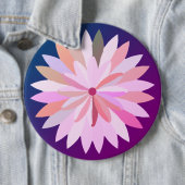 Badge Rond 15,2 Cm Bouton rose Bouteille Ouverture (En situation)