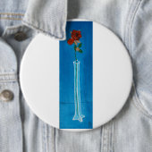 Badge Rond 15,2 Cm Bouton rose d'extra large (En situation)