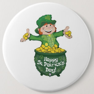 Badge Rond 15,2 Cm Bouton Saint Patrick