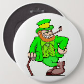 Badge Rond 15,2 Cm Bouton Saint Patrick (Devant & derrière)