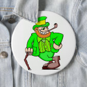 Badge Rond 15,2 Cm Bouton Saint Patrick (En situation)