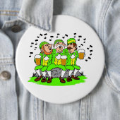 Badge Rond 15,2 Cm Bouton Saint Patrick (En situation)