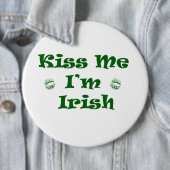 Badge Rond 15,2 Cm Bouton Saint Patrick (En situation)