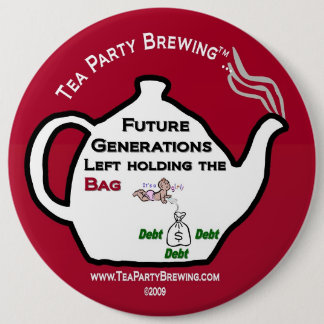 Badge Rond 15,2 Cm Bouton se tenant gauche de sac des générations