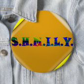 Badge Rond 15,2 Cm Bouton SHMILY (En situation)