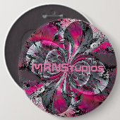 Badge Rond 15,2 Cm Bouton Signaux mixtes (Devant & derrière)