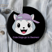 Badge Rond 15,2 Cm Bouton supérieur de Dog™ (En situation)