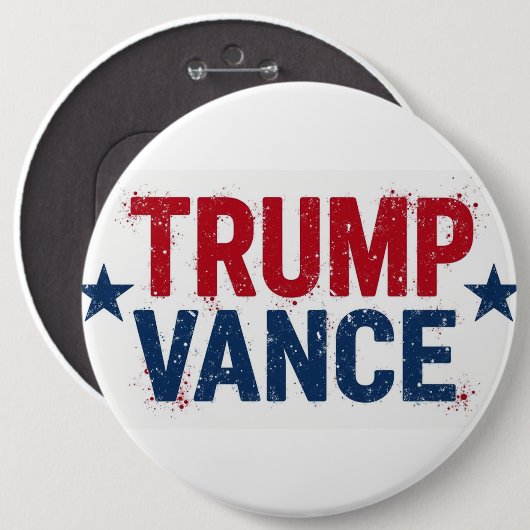 Badge Rond 15,2 Cm Bouton Support (Devant & derrière)