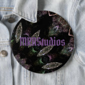 Badge Rond 15,2 Cm Bouton Theo (En situation)