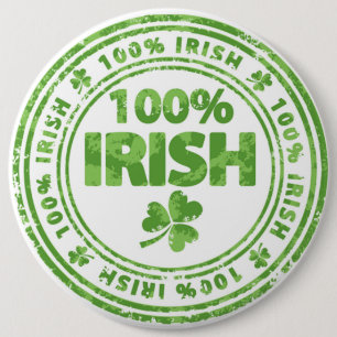 Badge Rond 15,2 Cm Bouton/trèfles du jour de St Patrick