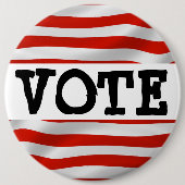 BADGE ROND 15,2 CM BOUTON VOTER (Devant)