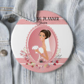 Badge Rond 15,2 Cm Bouton wedding planner (En situation)