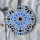 Badge Rond 15,2 Cm Bouton zellij marocain (En situation)