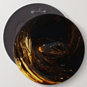 Badge Rond 15,2 Cm Boutons Brown cristal élégants et élégants" (Devant & derrière)