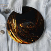 Badge Rond 15,2 Cm Boutons Brown cristal élégants et élégants" (En situation)