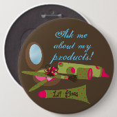 Badge Rond 15,2 Cm Boutons de qualité supérieure (Devant & derrière)