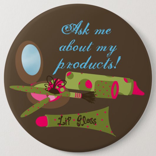 Badge Rond 15,2 Cm Boutons de qualité supérieure (Devant)