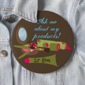 Badge Rond 15,2 Cm Boutons de qualité supérieure (En situation)