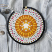 Badge Rond 15,2 Cm Boutons de rotation 1 (En situation)