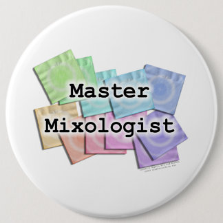 Badge Rond 15,2 Cm Boutons - Mixologist principal
