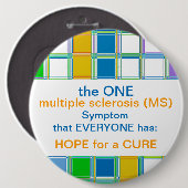 Badge Rond 15,2 Cm Boutons ronds de sensibilisation MS pour la scléro (Devant & derrière)