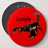Badge Rond 15,2 Cm Boutons Skorpion (Devant & derrière)