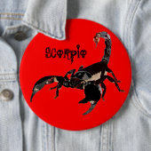 Badge Rond 15,2 Cm Boutons Skorpion (En situation)