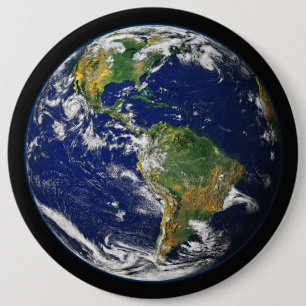 Badge Rond 15,2 Cm Boutons Terre