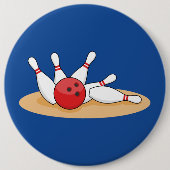 Badge Rond 15,2 Cm Bowling Ball Stritles (Devant)