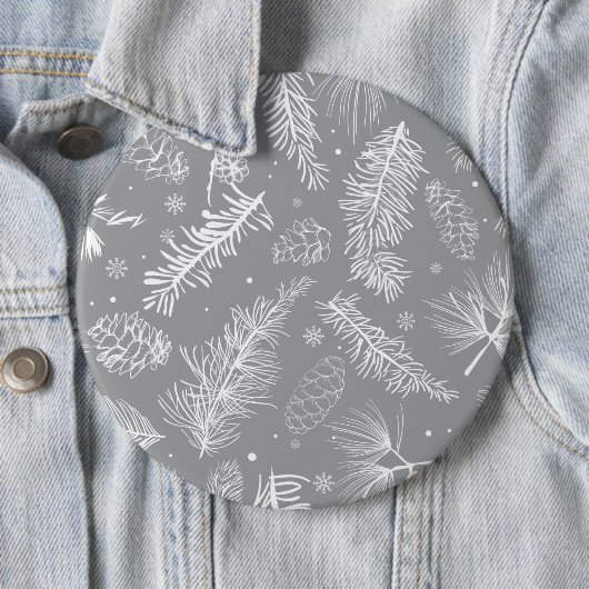 Badge Rond 15,2 Cm Branches et pin 4 (En situation)