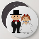 BADGE ROND 15,2 CM BRIDE ET GROUPE (Devant & derrière)