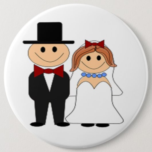 BADGE ROND 15,2 CM BRIDE ET GROUPE (Devant)