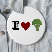 Badge Rond 15,2 Cm Brocoli badge, broche (En situation)