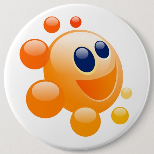 BADGE ROND 15,2 CM BUBBBLY SUN (Devant)