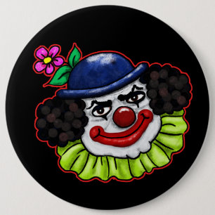 Badge Rond 15,2 Cm Bulle le clown Déplaisant Halloween Fun