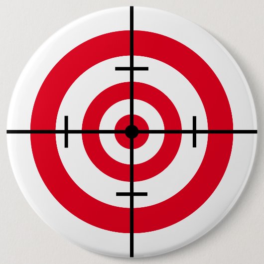 Badge Rond 15,2 Cm Bullseye dans les Crosshairs (Devant)