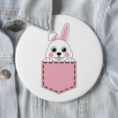 Badge Rond 15,2 Cm Bunny de poches (En situation)