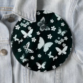 Badge Rond 15,2 Cm Butterfly Pattern 14 (En situation)